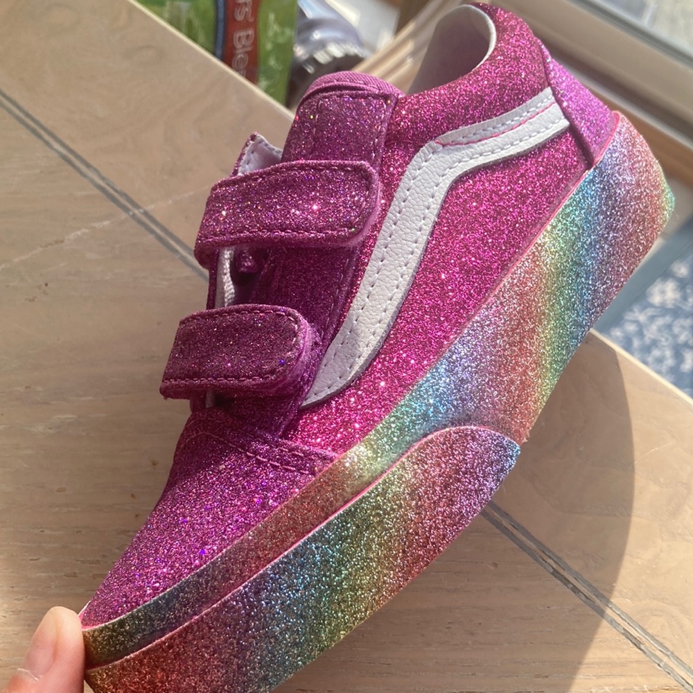 Kids Glitter Vans